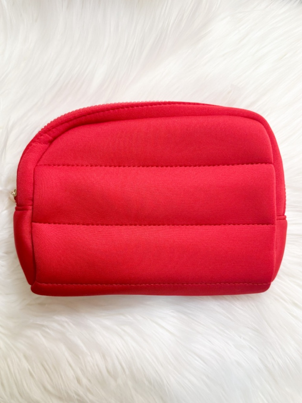 Soft Red Makeup Bag